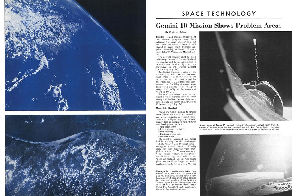 AW&amp;ST 1966 article on Gemini 10 mission