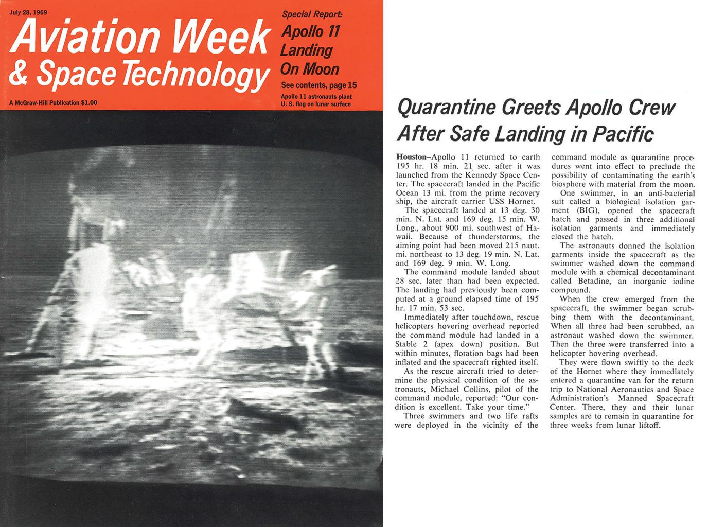AW&amp;ST article on Apollo 11