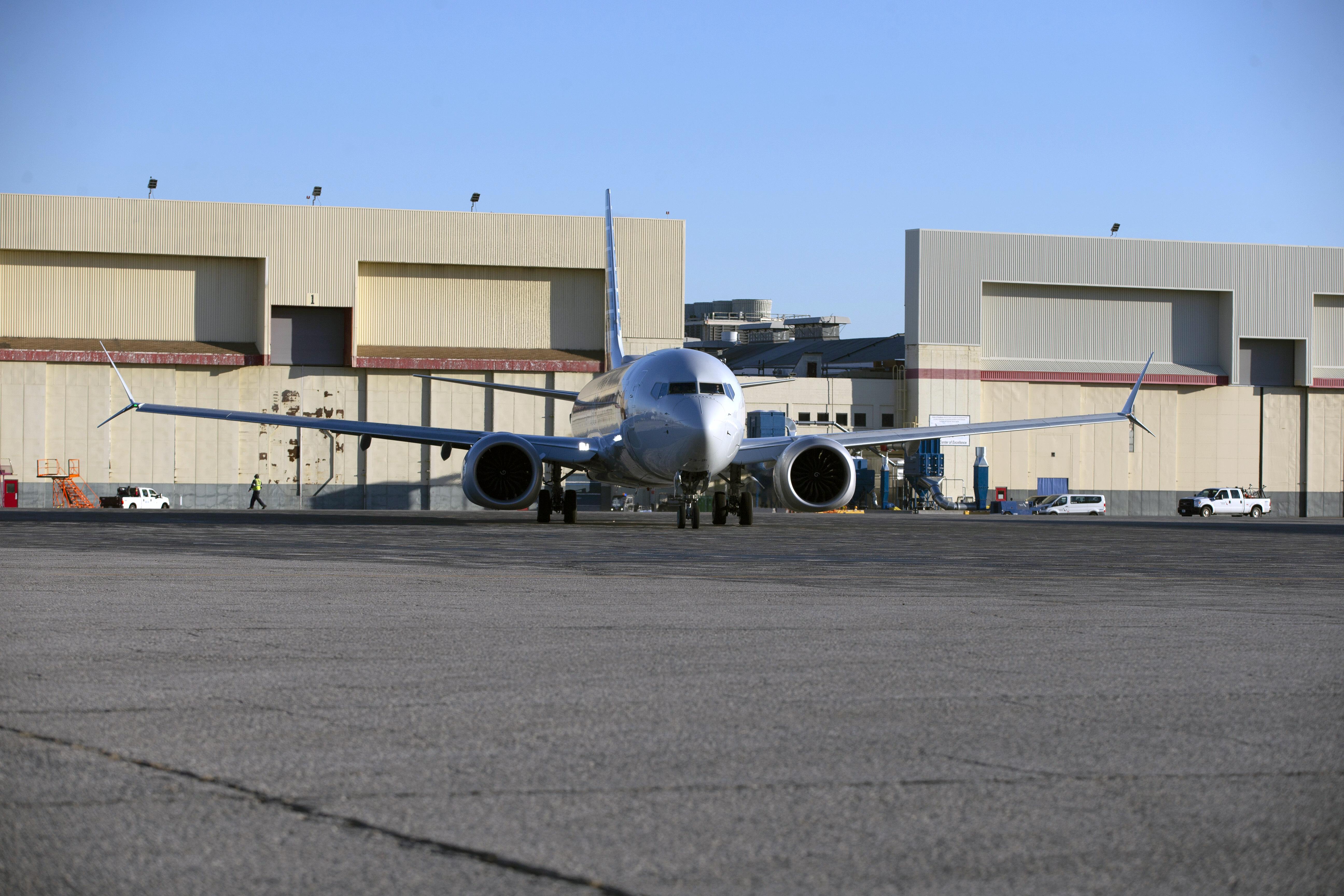 American Airlines MAX on tarmac