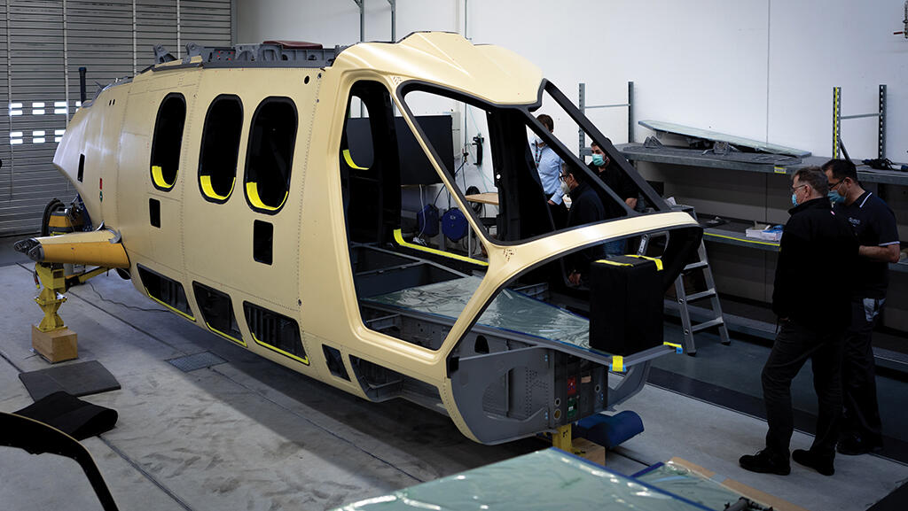 Airbus Racer helicopter fuselage assembly