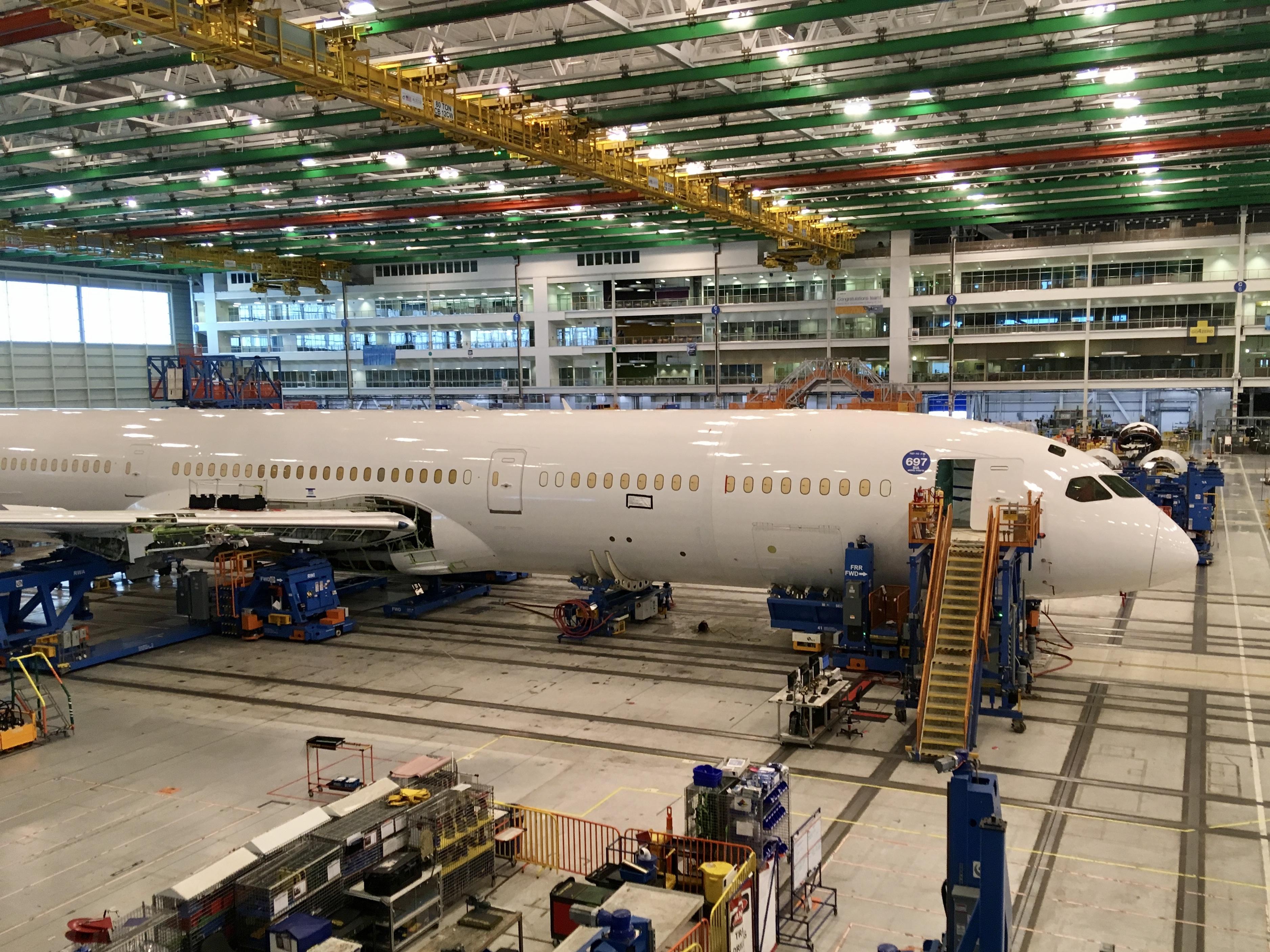 787-10 Boeing at Charleston facility