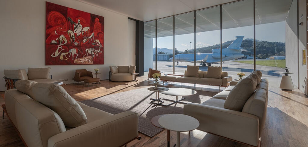 Hadid makeover of Riviera Airport Executive Aviation terminal, Albenga, Italy