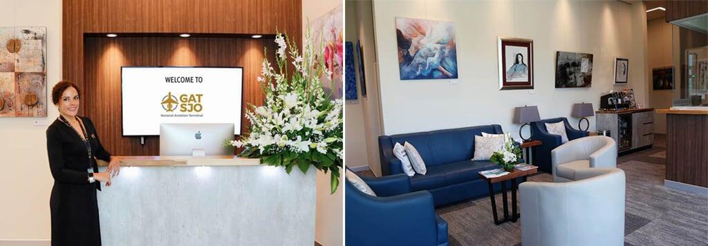 Melissa Cadet, GAT-SJO customer service coordinator; GAT-SJO lounge