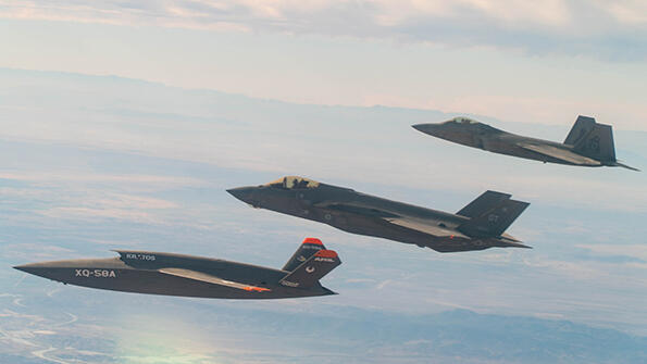 Kratos XQ-58 formation