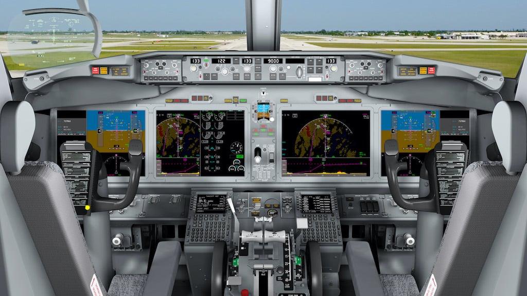 Boeing 737 MAX flight deck