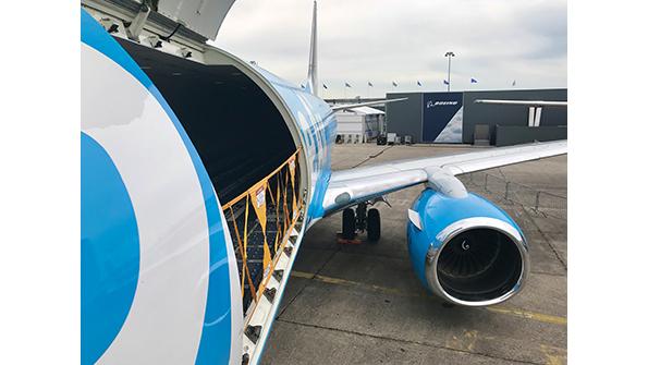 Boeing aircraft cargo area