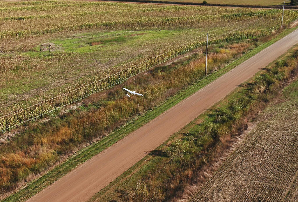 Albatross drone equipped with Iris Casia detect and avoid system