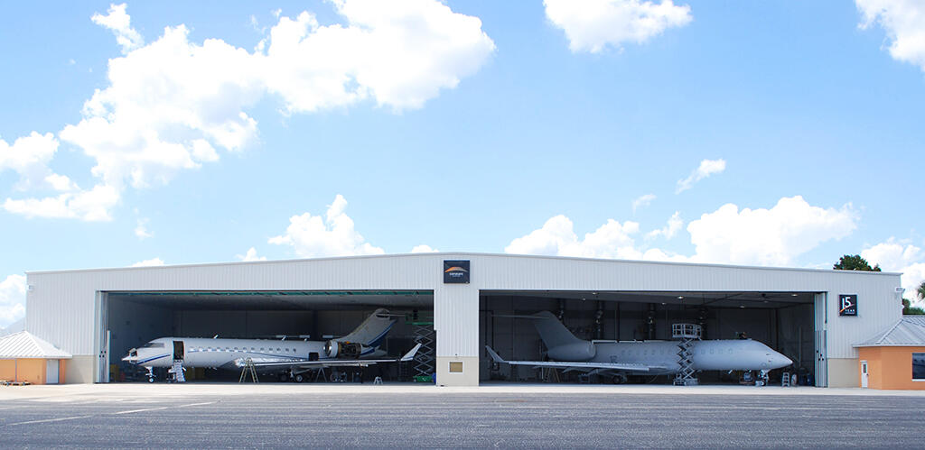 Constant Aviation’s upgraded paint hangars at Orlando Sanford International