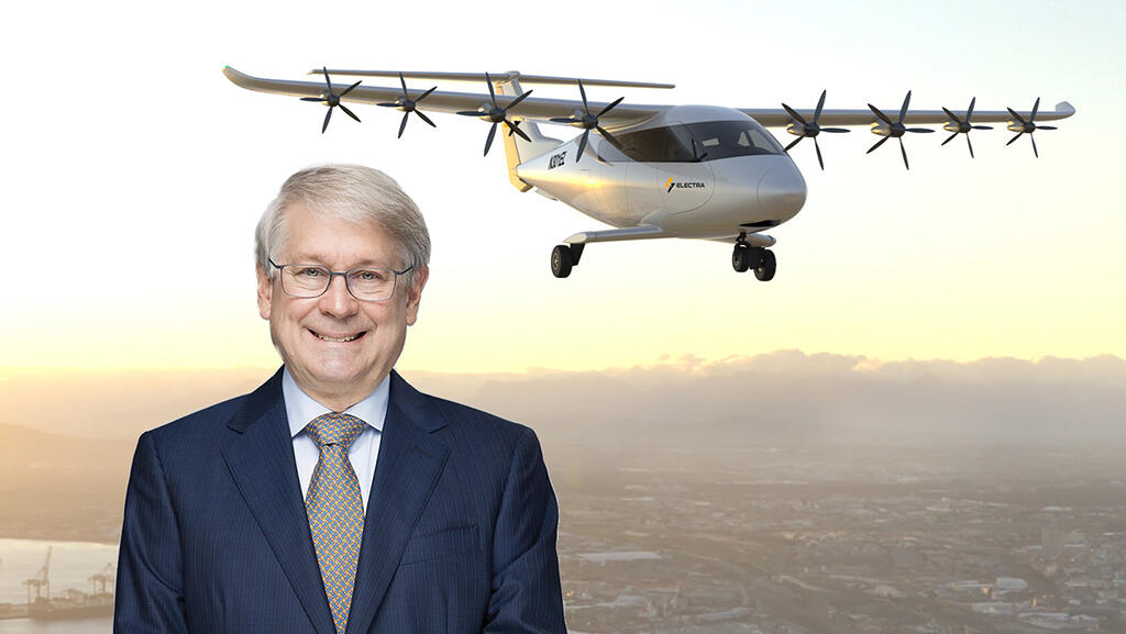 Electra CEO John Langford and hybrid-electric short-takeoff-and-landing aircraft