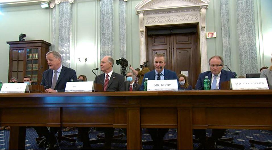Airline executives on Capitol Hill Dec. 15 2021