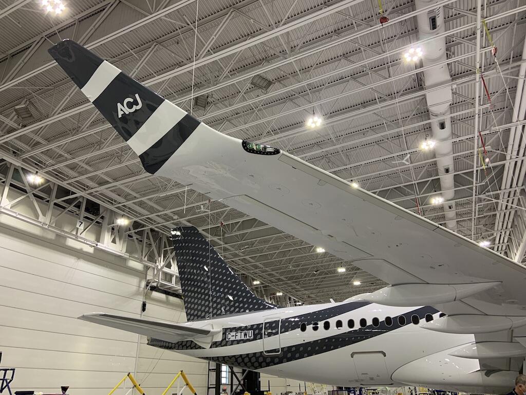 Winglets on ACJ TwoTwenty