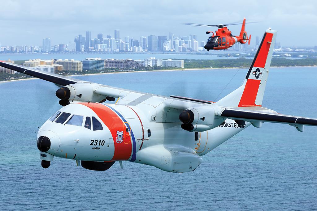 U.S. Coast Guard Air Station HC-144 and HH-65 aircraft