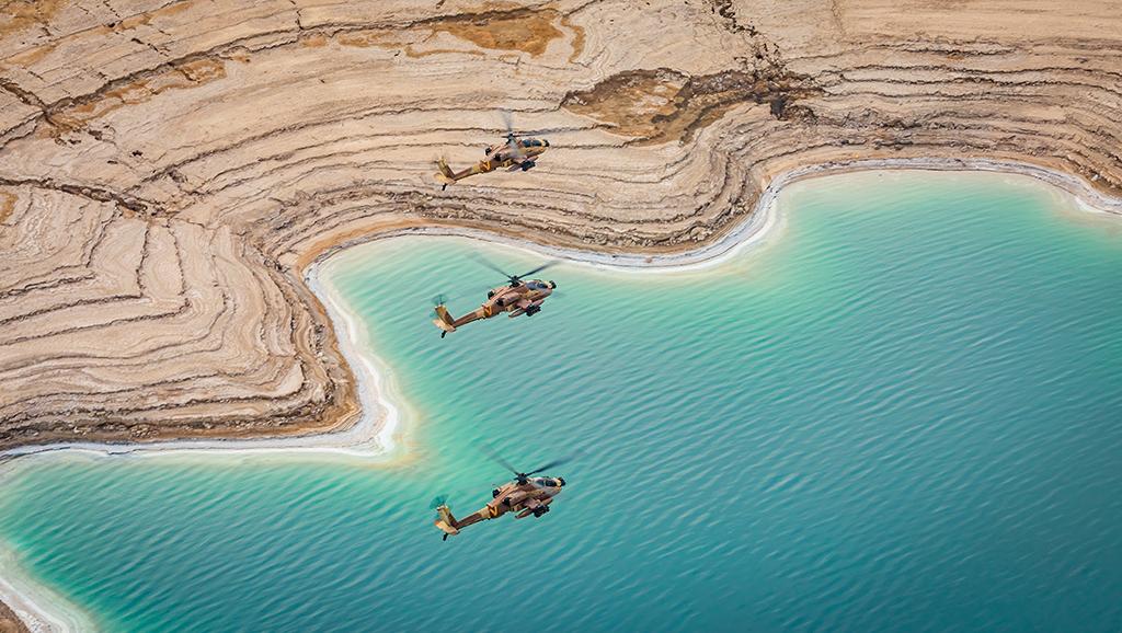 Israeli Air Force 113 Sqdn. Boeing Apache AH-64 helicopters