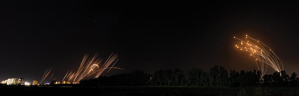 rockets launched from the Gaza Strip toward the Israeli city of Ashkelon