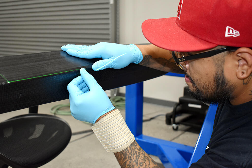 Overair technician Manny Jimenez