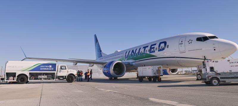 United Airlines sustainable aviation fuels