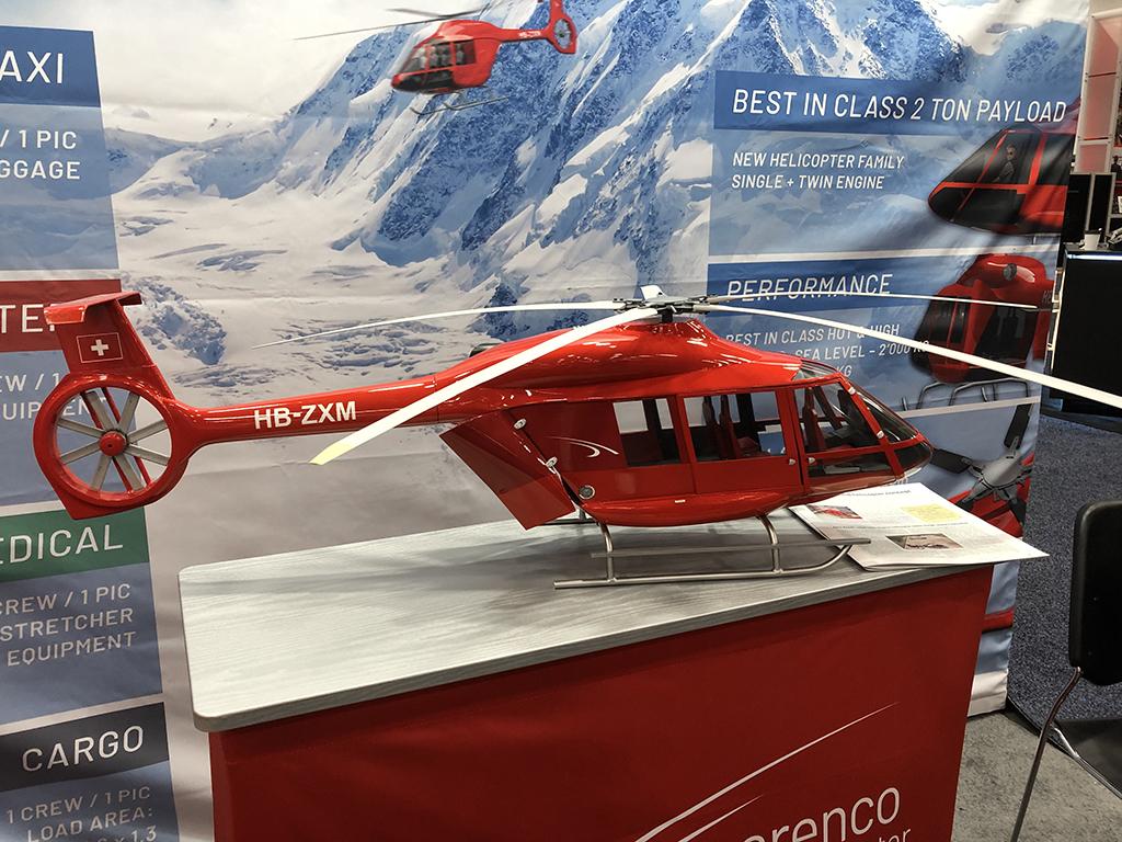 Marenco M12 eight-passenger hybrid-electric concept helicopter