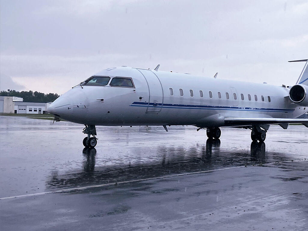 Challenger 850 prior to refurbishing