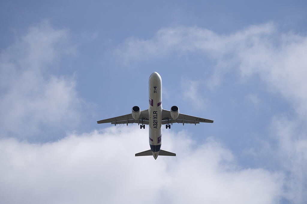 Airbus A321XLR test aircraft in flight