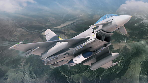 Rafael Sky Shield pod on fighter