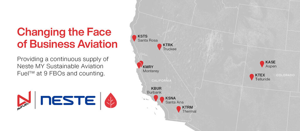 AvFuel SAF locations map