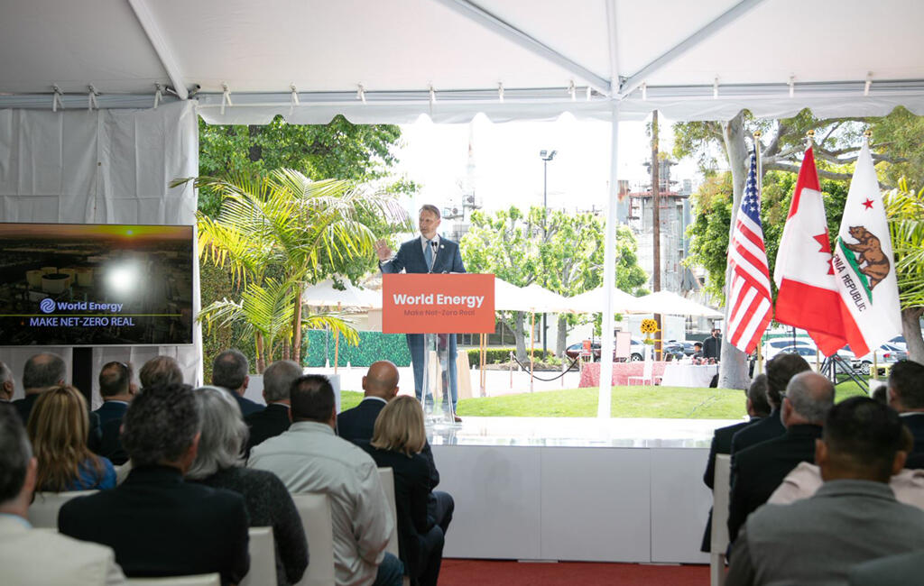 Gene Gebolys on stage Earth Day 2022