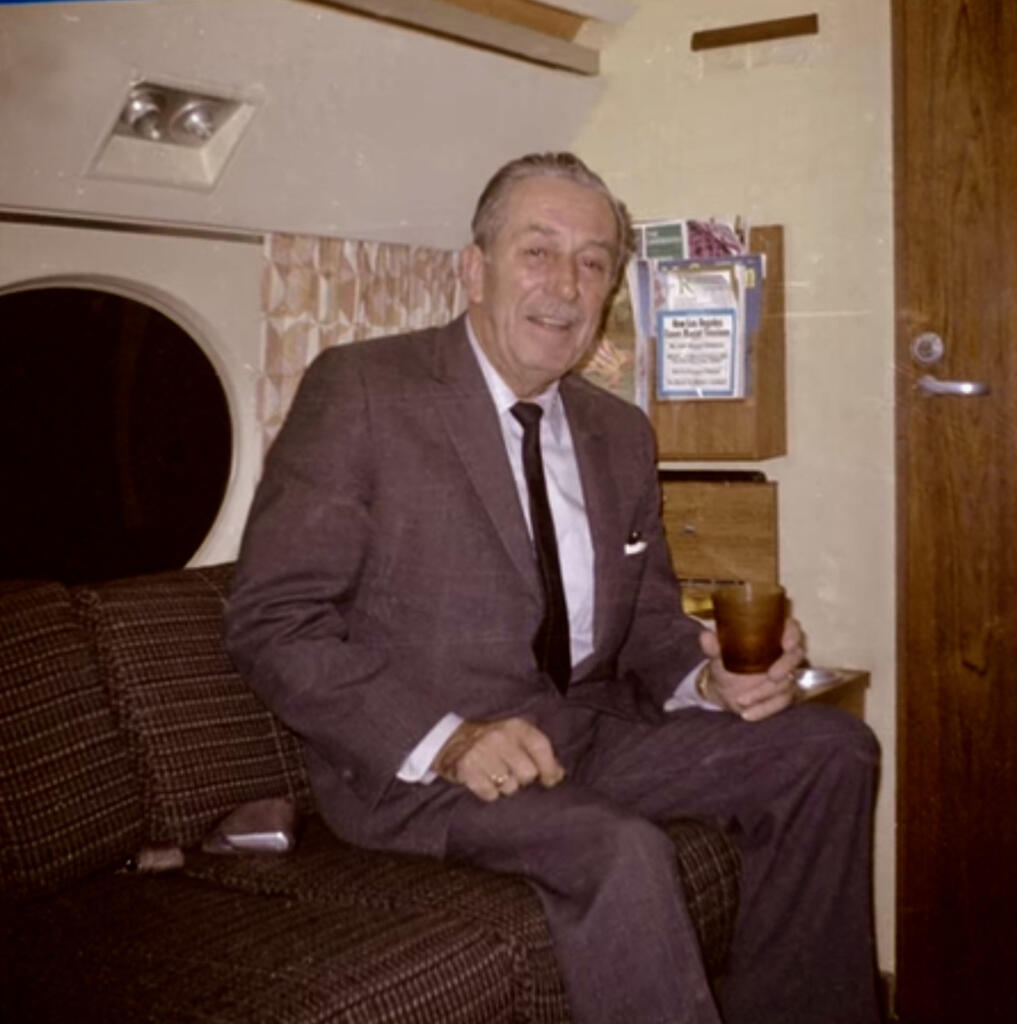 Walt Disney in his Gulfstream
