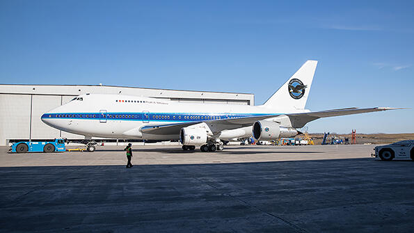 Pratt & Whitney’ 747SP flying testbed