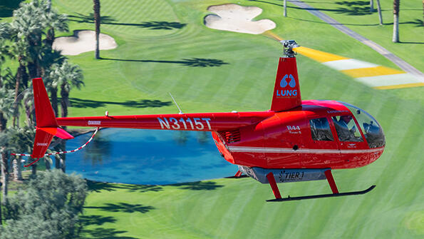 Tier 1 Engineering’s e-R44 electrified helicopter