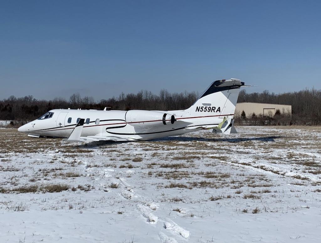 Learjet 55 wrong runway landing