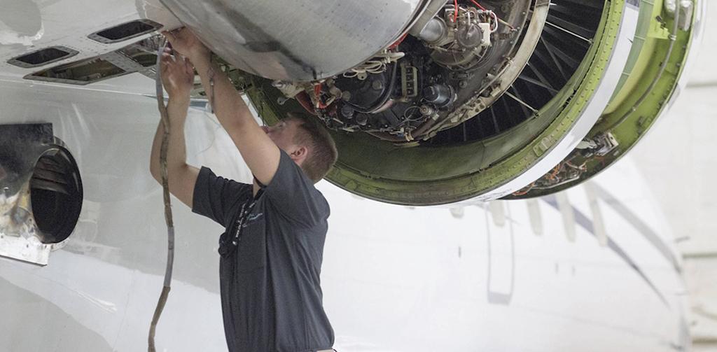 C&amp;L Aerospace technician at work