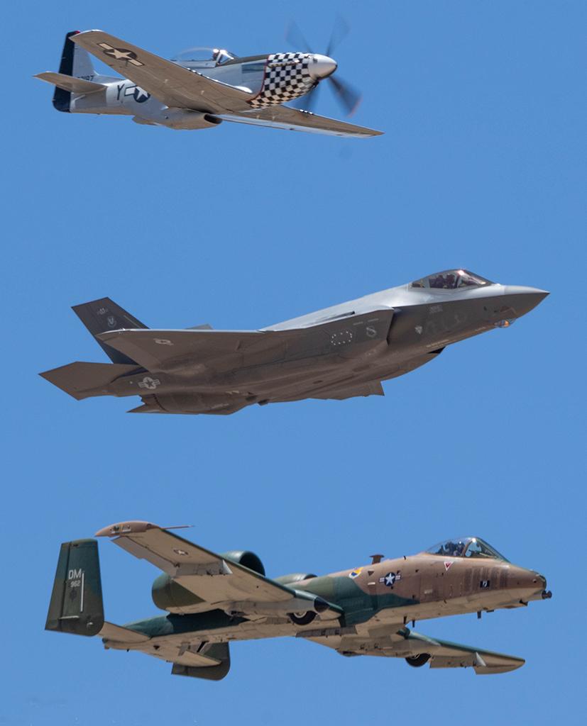 Aircraft perform heritage flight