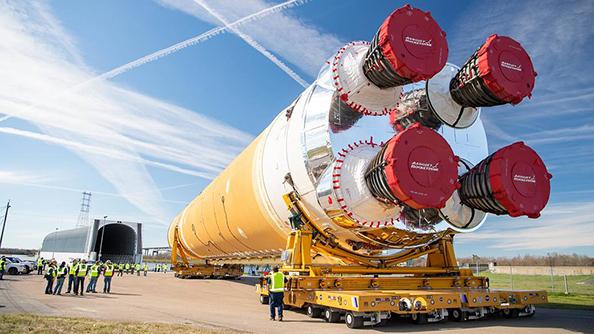 NASA’s Space Launch System with RS-25 engines