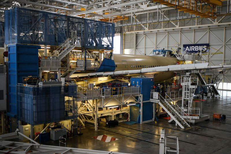 Airbus A350 assembly in France