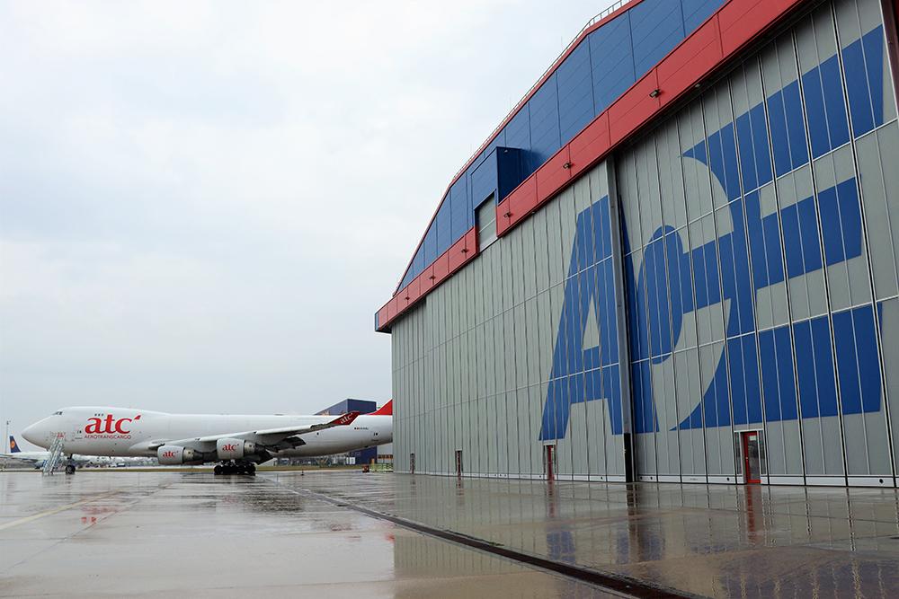 Boeing 747 outside ACE hangar