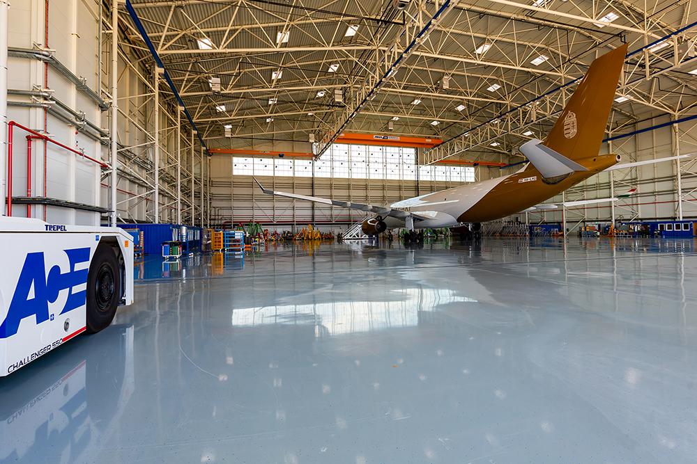 Inside of new hangar