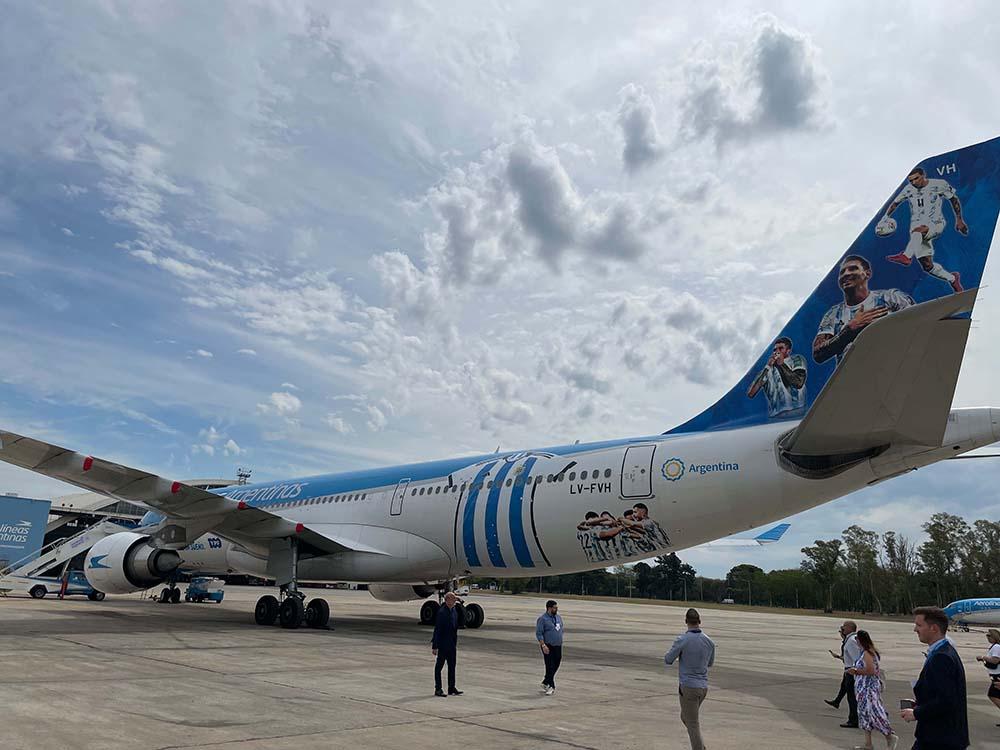 Aerolineas Argentinas World Cup aircraft