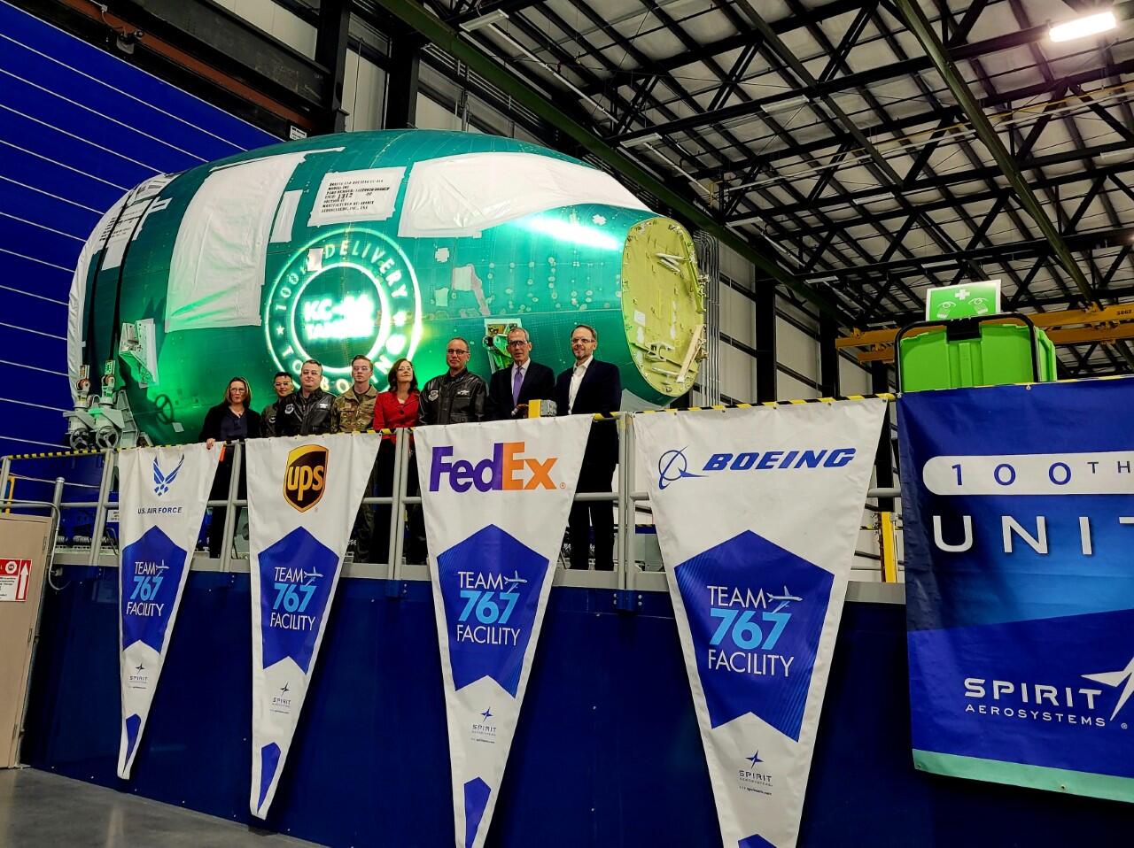 Boeing KC-46 forward fuselage rollout