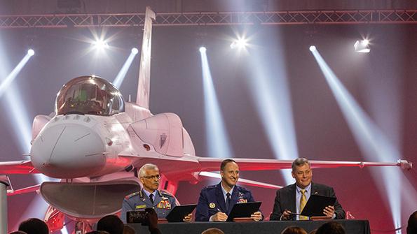 F-16 Block 70 delivery signing