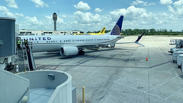 aircraft at gate