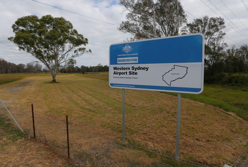 Western City Airport sign