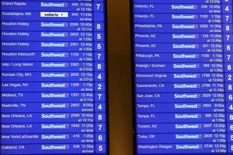 southwest flight board