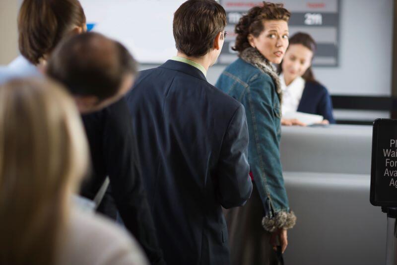 passengers at airport