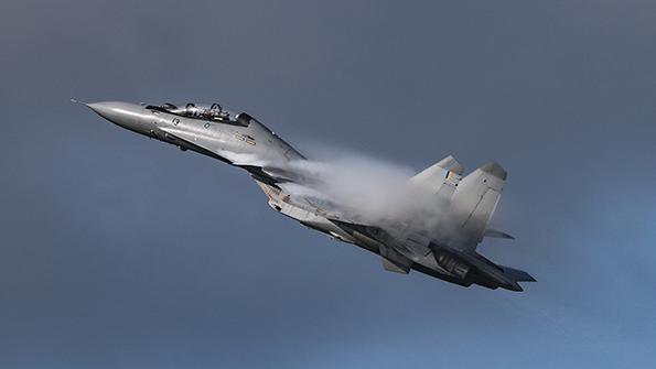 fighter aircraft in flight