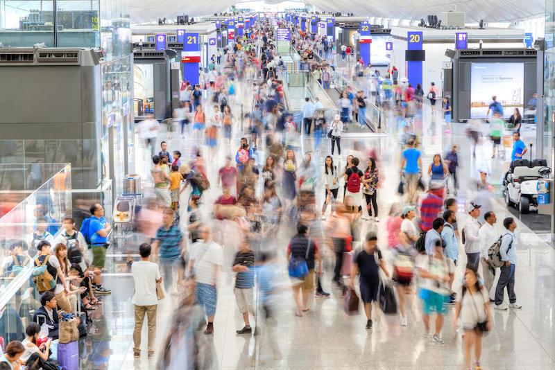 Hong Kong airport passengers