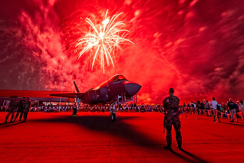 F-35 and Fireworks at Oshkosh