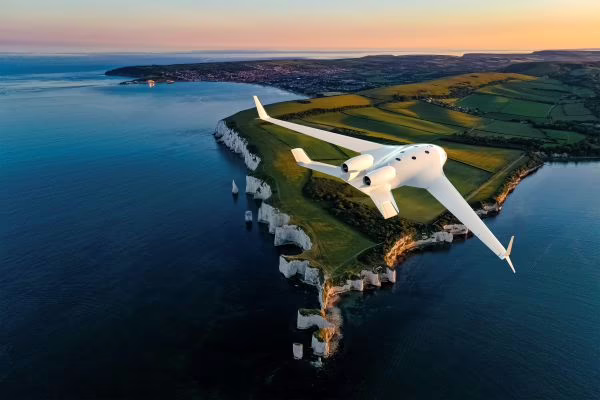 Bombardier EcoJet hybrid wing body business aircraft concept
