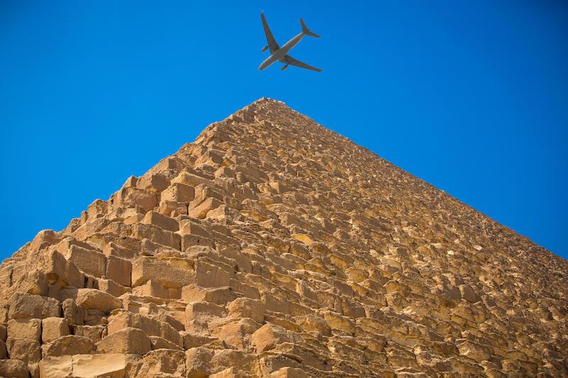 flight over Egypt