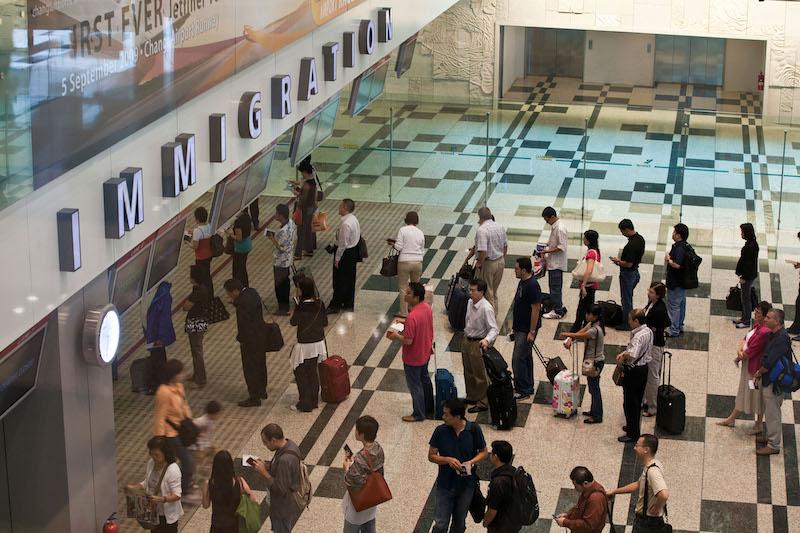 immigration at singapore changi airport terminal 3