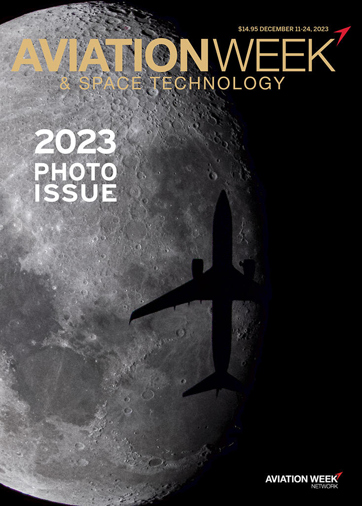 Aircraft in front of the Moon